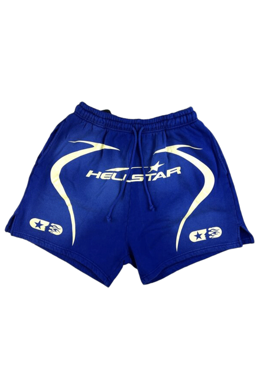 Hellstar Warm Up Shorts Blue