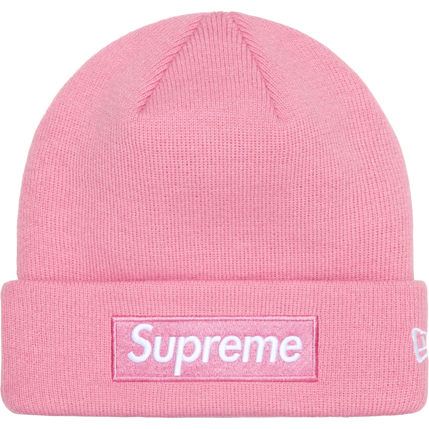 Supreme New Era Box Logo Beanie Pink