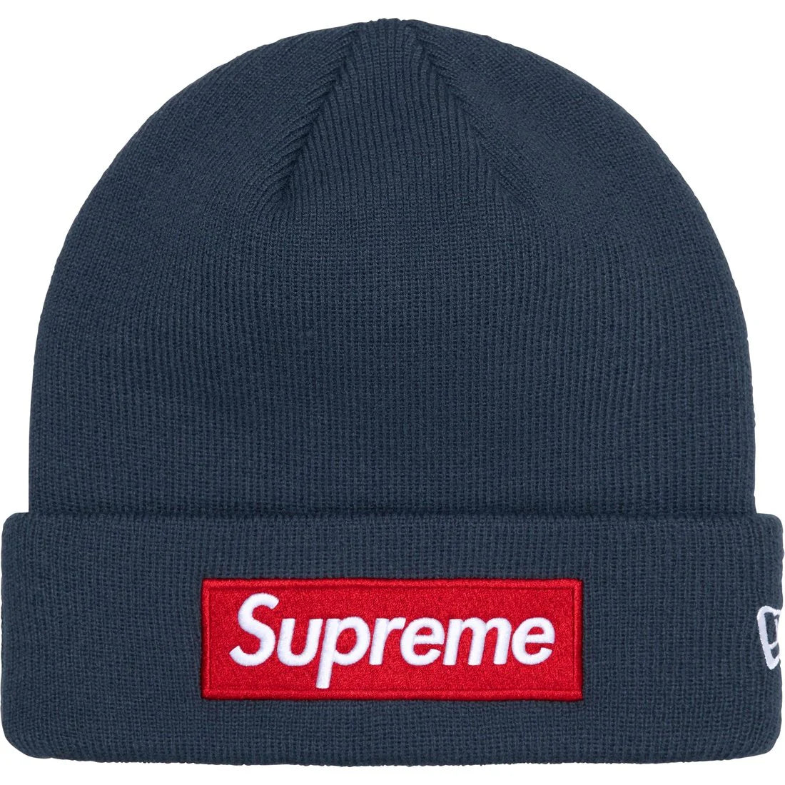 Supreme New Era Box Logo Beanie Navy