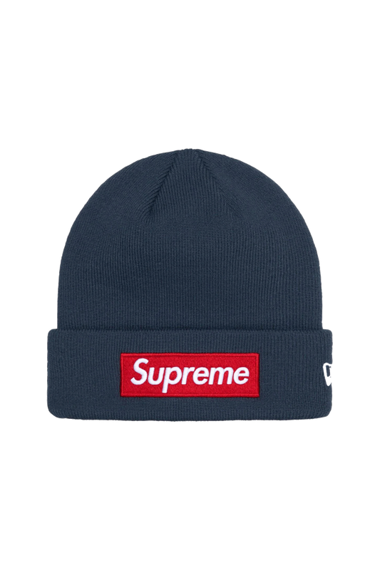 Supreme New Era Box Logo Beanie Navy - Qualité Los Angeles