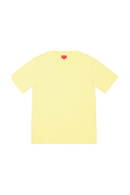 Supreme S/S Pocket Tee Pale Yellow - Qualité Los Angeles