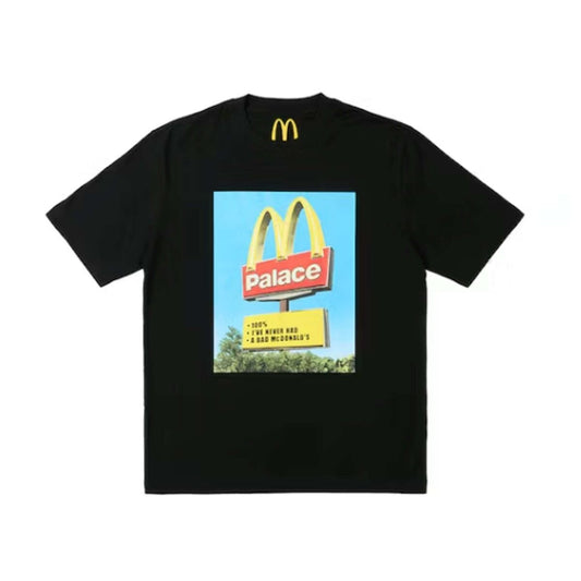 Palace x McDonald's Sign Tee Black