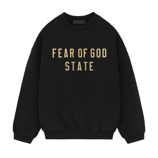 Fear of God Essentials Fleece Crewneck Black