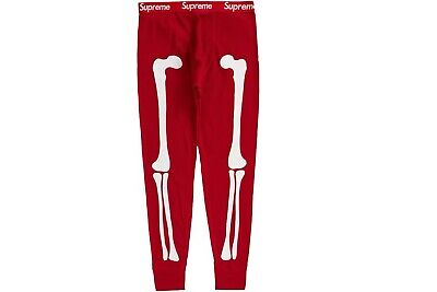 Supreme Hanes Bones Thermal Pants Red