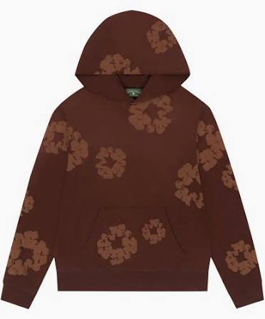 Denim Tears Mono Wreath Hoodie Brown