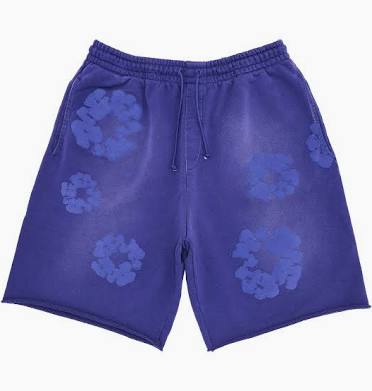 Denim Tears Mono Wreath Sweatshorts Navy