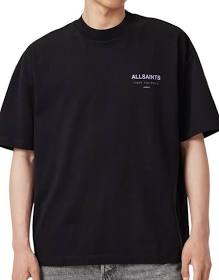 AllSaints Underground Oversize Graphic T-Shirt Jet Black/Purple - Qualité Los Angeles