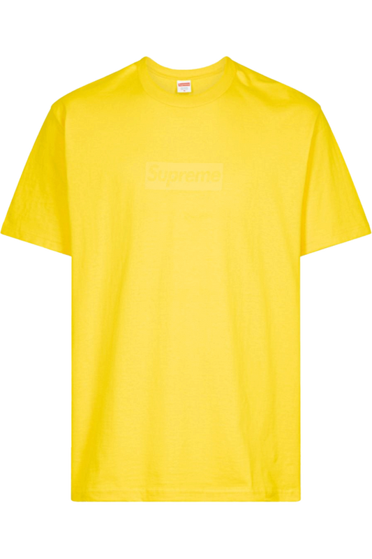 Supreme Tonal Box Logo Tee Yellow - Qualité Los Angeles